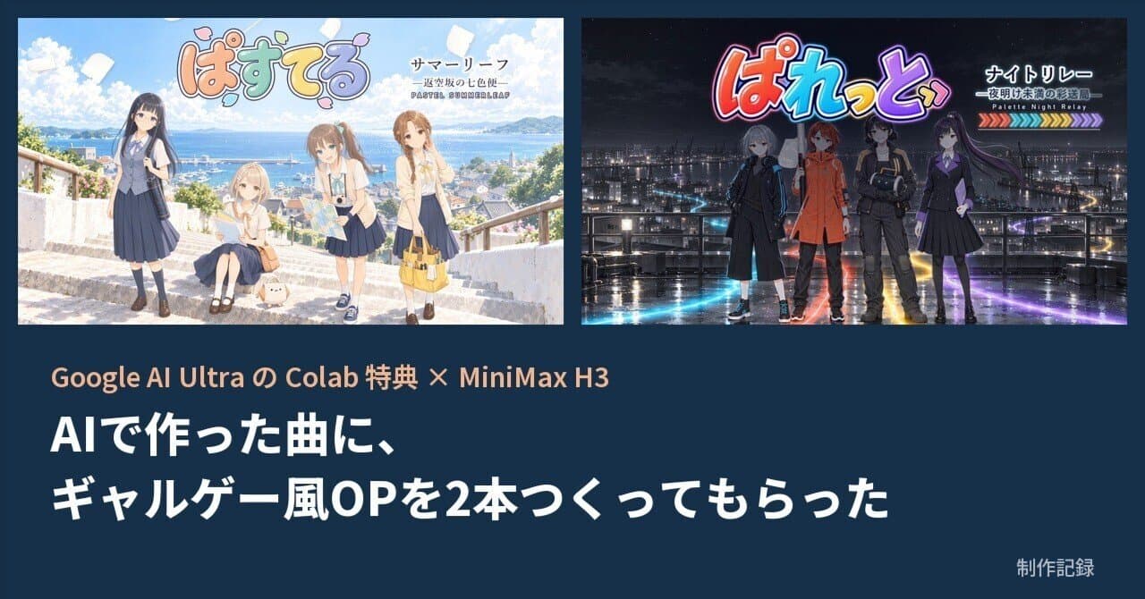 Google AI UltraのColab特典でMiniMax H3を動かして