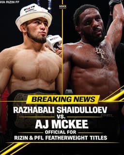 @MMAFighting: A.J. McKee will challenge Razhabali Shaidulloev for 2 belts at Super RIZIN 5 on Sept. 10 in Osaka, J...