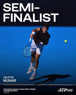@atptour: Back into the final four 🫡

Jaume Munar defeats Jacquet 6-4, 6-3 to reach his first semi-final of th...