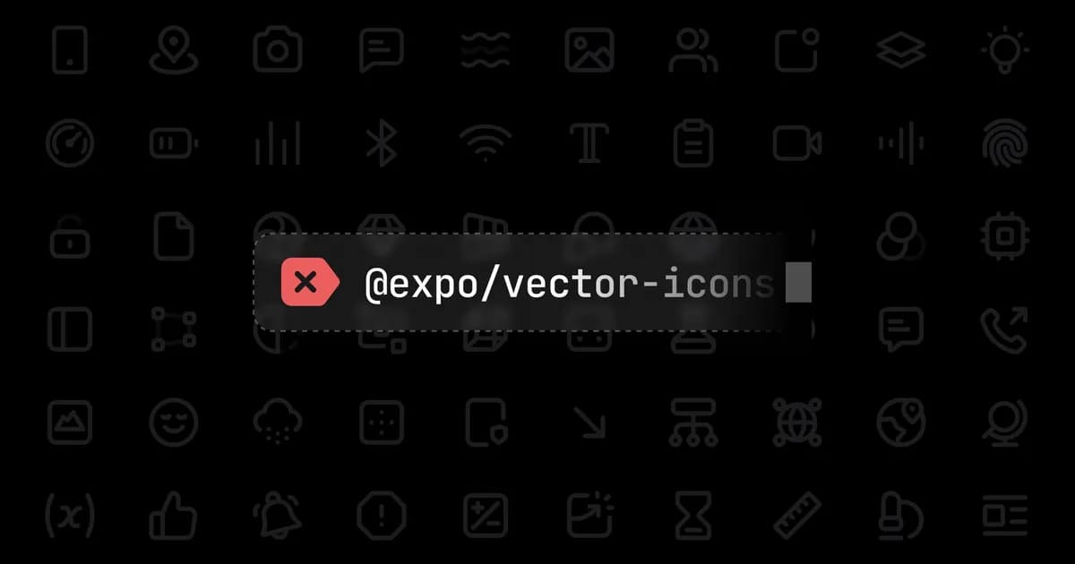 Moving away from @expo/vector-icons