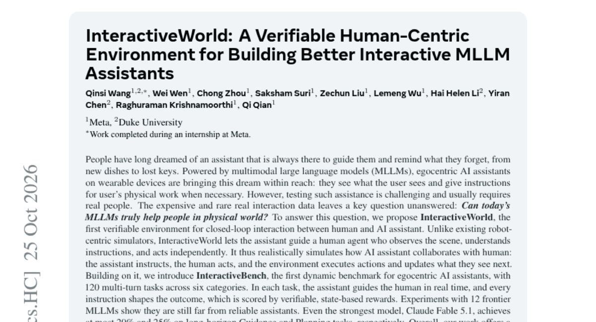 InteractiveWorld: A Verifiable Human-Centric Environment for Building Better Interactive MLLM Assistants