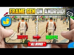 Real Frame Generation On Android!30 FPS to 100+FPS with LSFG Android (Full Setup)