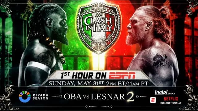 Oba Femi vs. Brock Lesnar Set For WWE Clash In Italy