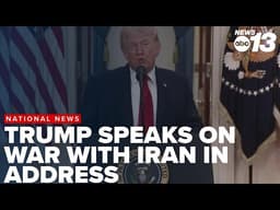 Trump addresses nation on Iran War, says conflict will end  shortly