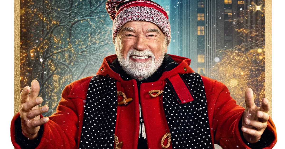 Arnold is Santa Claus in the trailer for The Man with the Bag