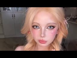 Korean Soft Glam Meets American Doll Look 😍 | Unreal Glow Transformation!!!👩🏻‍🦲🪽💖