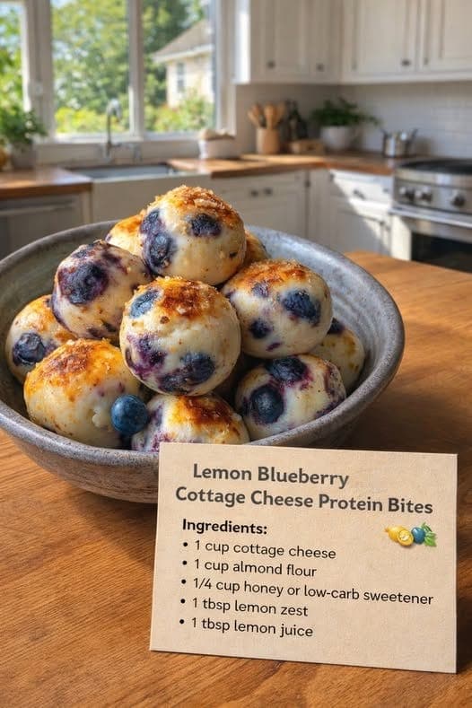 Lemon Blueberry Cottage Cheese Protein Bites: A Fresh High-Protein Snack 