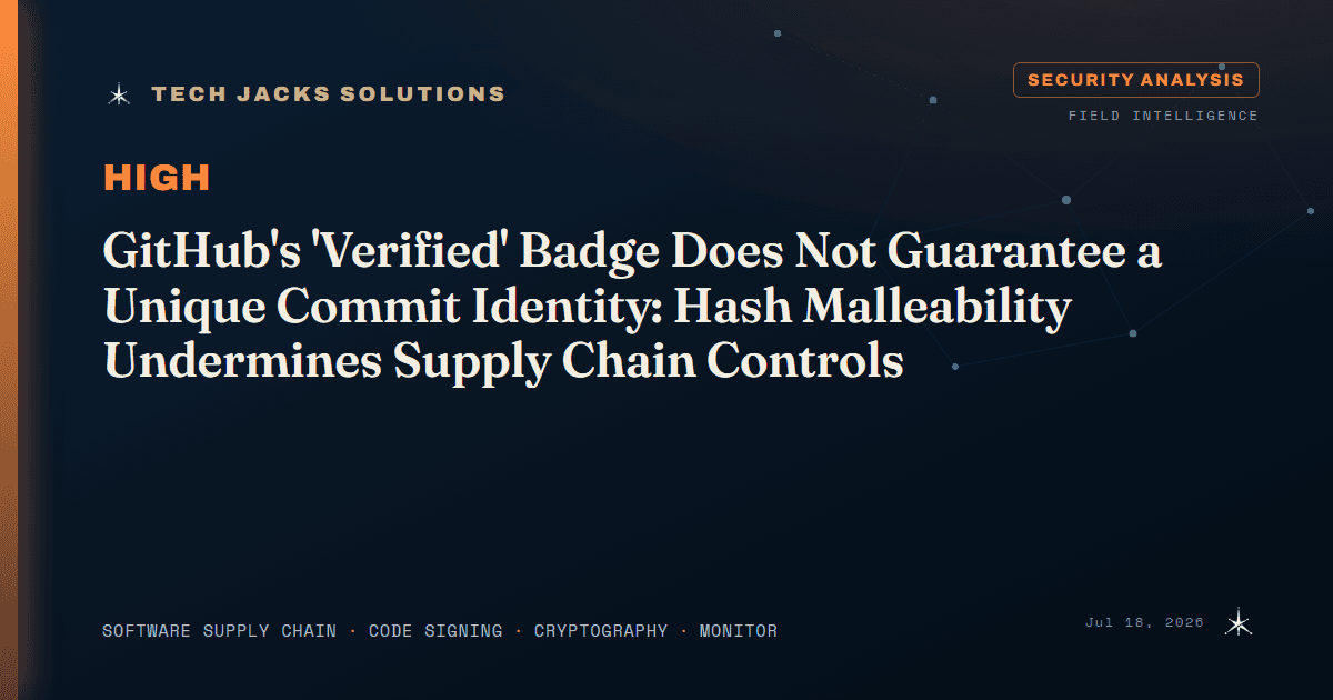 GitHub's 'Verified' Badge Does Not Guarantee a Unique ...