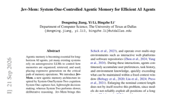 Jev-Mem: System-One-Controlled Agentic Memory for Efficient AI Agents