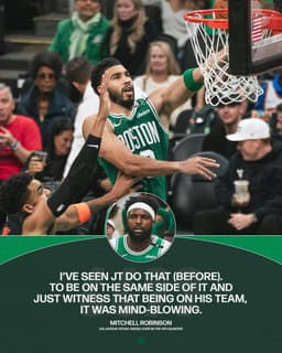 @celtics: We are all witnesses to JT’s greatness https://t.co/m7LaunfmBw