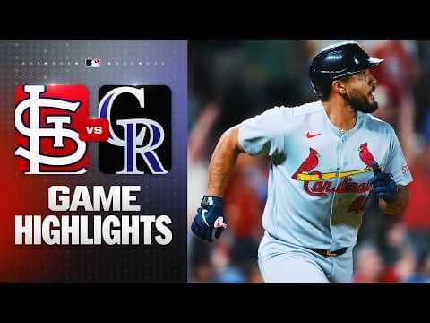 Cardinals vs. Rockies Game Highlights (9/4/26) - BVM Sports