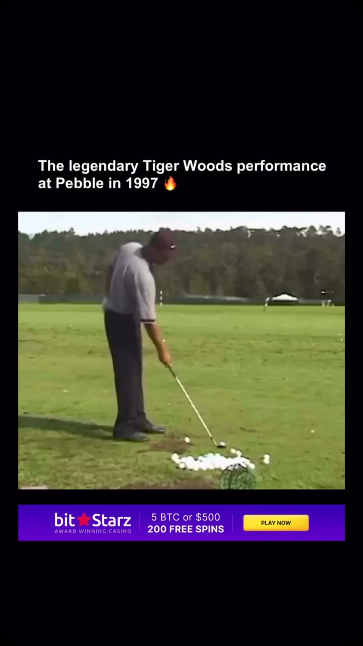 The legendary Tiger Woods performance at Pebble in 1997
