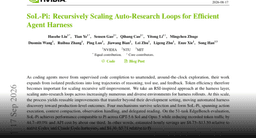 Recursively Scaling Auto-Research Loops for Efficient Agent Harness