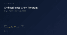 Grid Resilience Grant Program (2026)