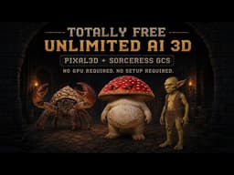 Totally Free Unlimited AI 3DPixal3D + Sorceress GCS - No GPU No Setup