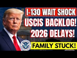 URGENT: I-130 Processing Times Worse Than Ever | Family Petition Update 2026