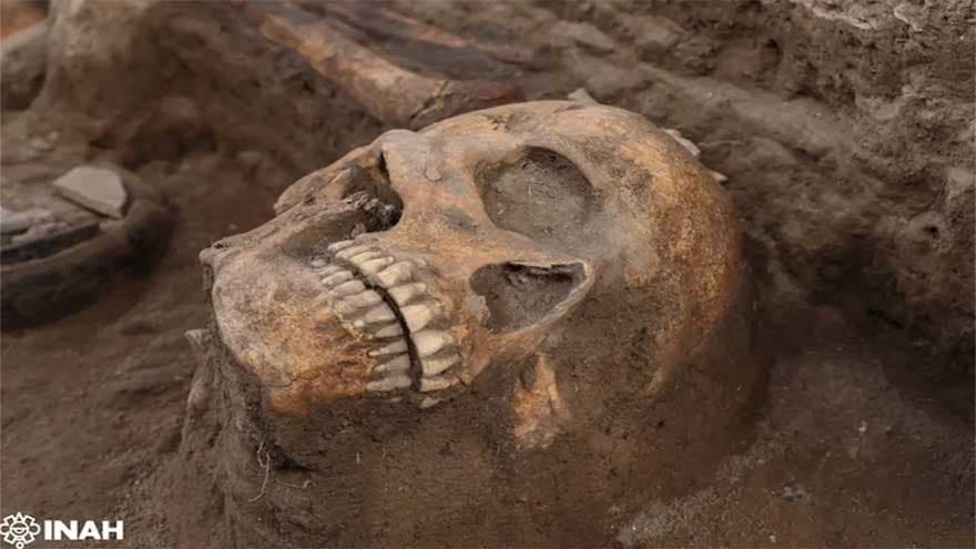 Altar surrounded by 'decapitated' skulls reveals grim human sacrifice ritual