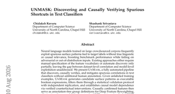 UNMASK: Discovering and Causally Verifying Spurious Shortcuts in Text Classifiers