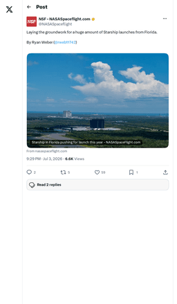 SpaceX Building Starship Launch Empire on Florida's ...