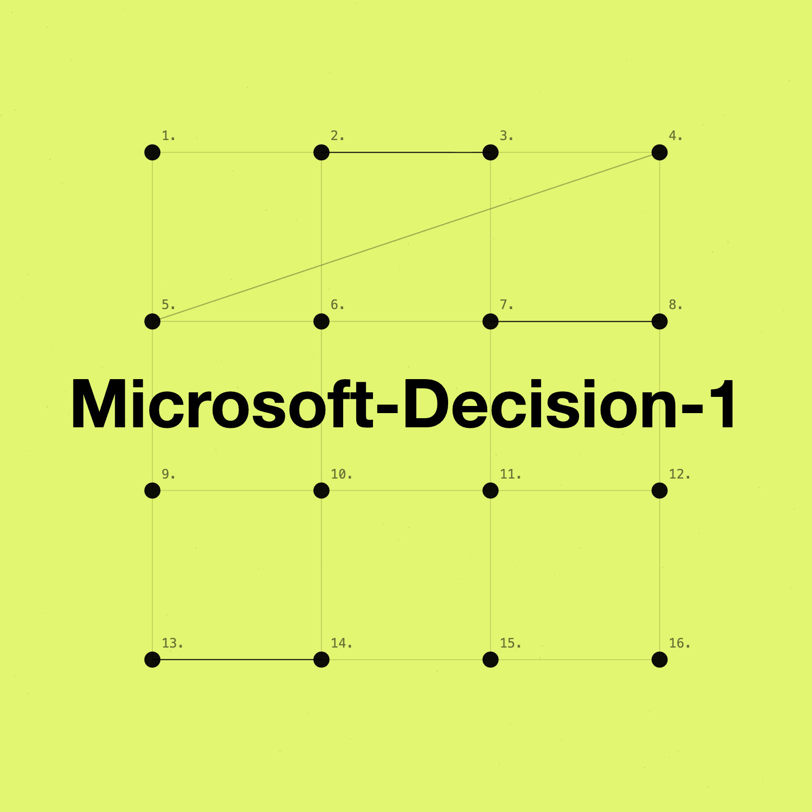Microsoft-Decision-1: Our model for fast decision-making
