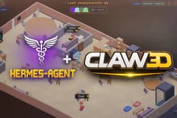 @Scobleizer reposted: HERMES is now inside Claw3D.

This is getting serious.

We just integrated Herme...