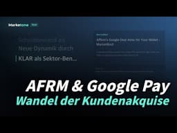 AFRM & Google Pay | Wandel der Kundenakquise