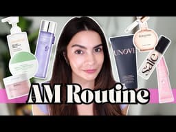 Glowing Skin FULL AM Routine | Shower, Body, Hair, Skincare and Makeup for Spring