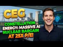 Constellation Energy: Massive AI Nuclear Bargain at 25x P/E! CEG Stock Analysis