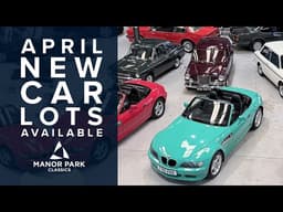 New Car Lots Available - April Auction at Manor Park Classics