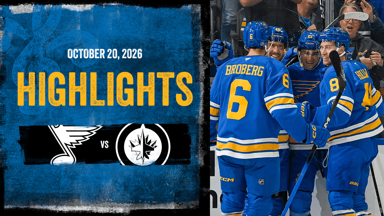 Highlights: STL 2, WPG 1 | St. Louis Blues