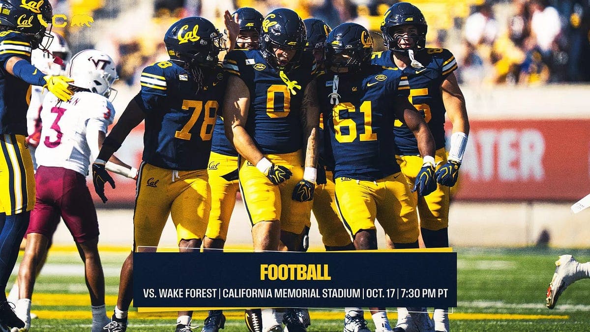How to Watch Cal v. Wake Forest College Football: Live Stream and TV Channel
