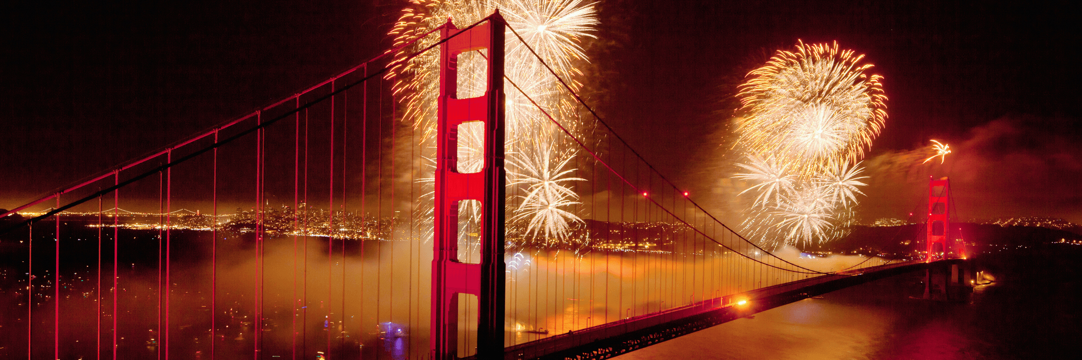 Celebrating America's Birthday from the Golden Gate Bridge