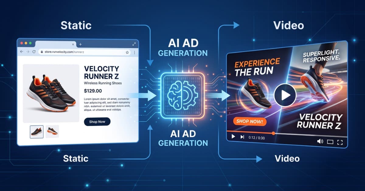 How AI Ad Generators Turn Product Pages Into Video Ads