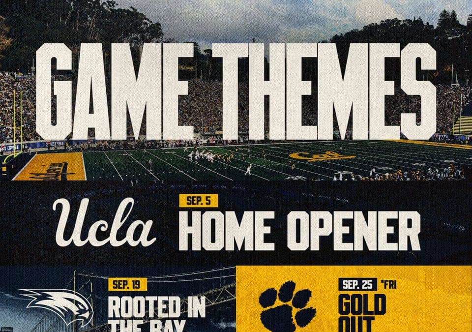 Cal Football Home Game Themes Announced For 2026