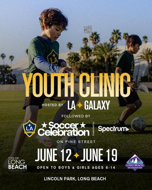 Free Youth Soccer Clinics with LA Galaxy