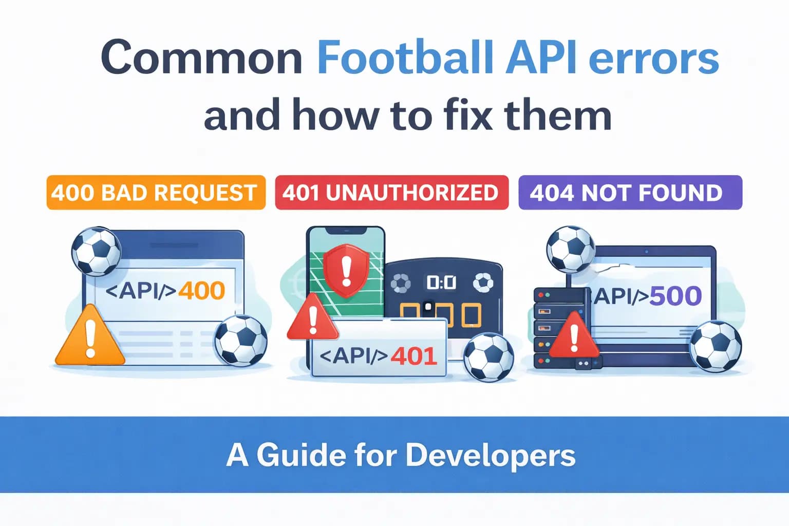 Common Football API Errors (And How to Fix Them Fast) - Entity Digital Sports