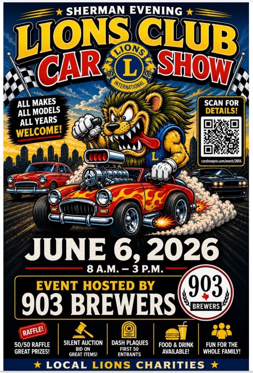 Lions Club Car Show - Sherman