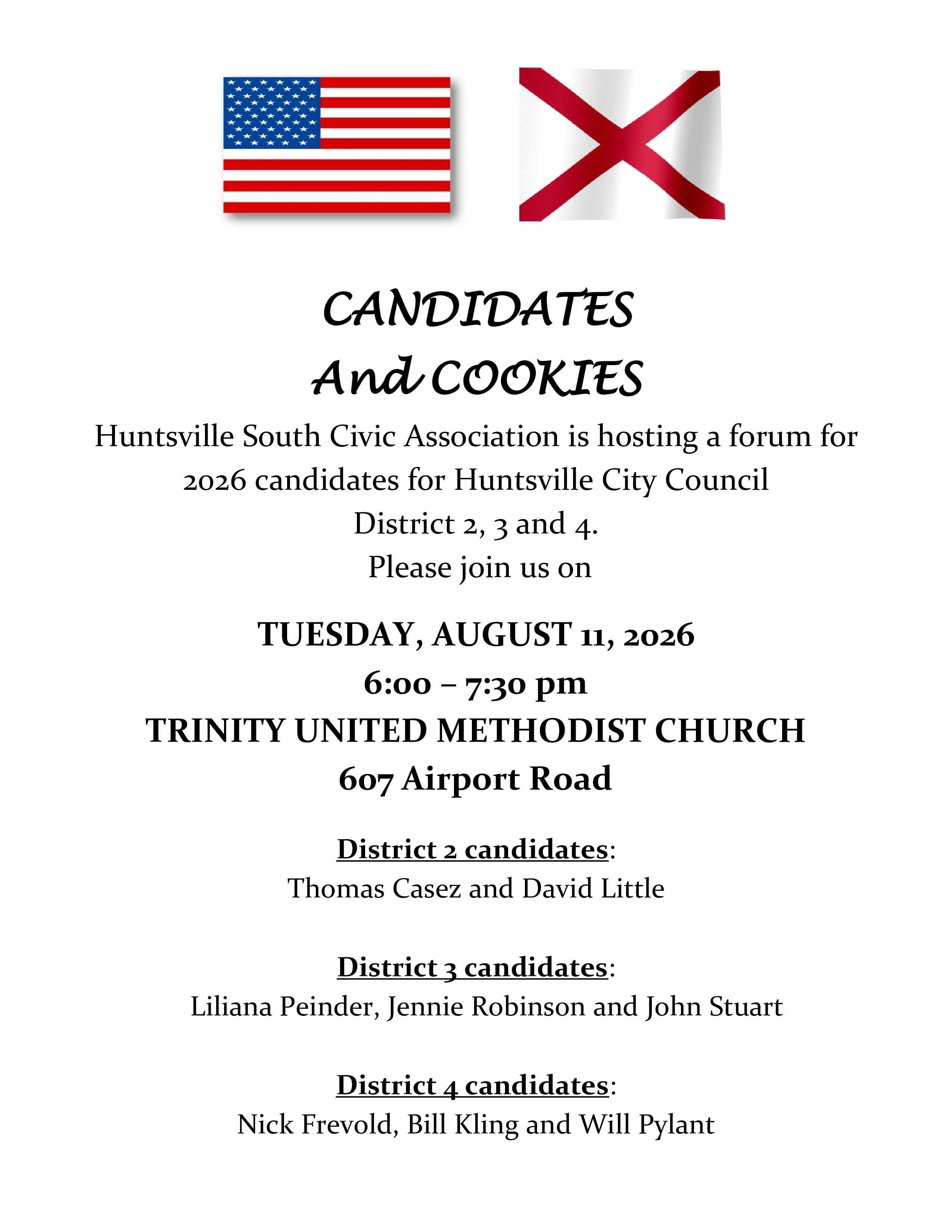 Candidates And Cookies | Huntsville, AL Patch