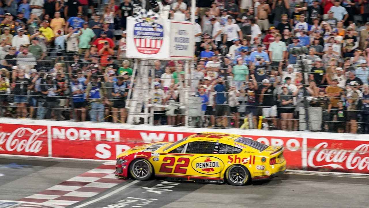 Logano ends victory drought in North Wilkesboro