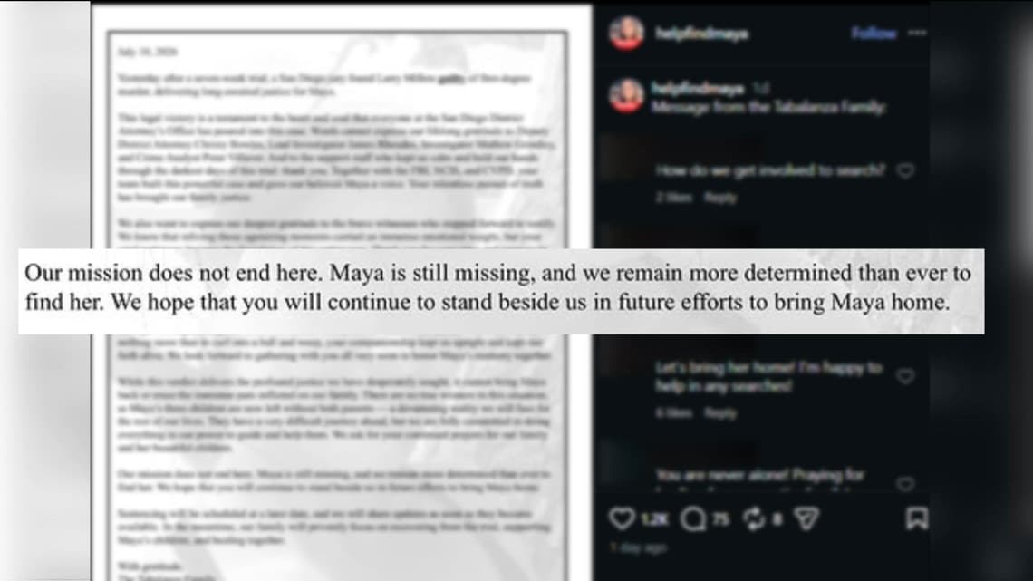 Maya Millete's family, Chula Vista community move forward together after guilty verdict