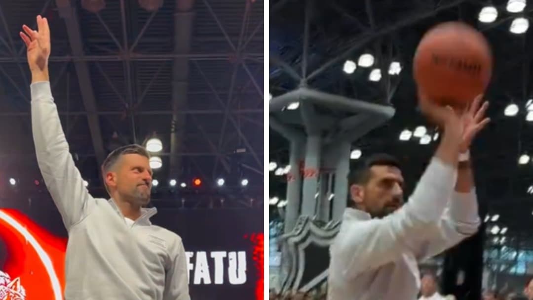 Novak Djokovic at Fanatics Fest New York: WWE entrance ...