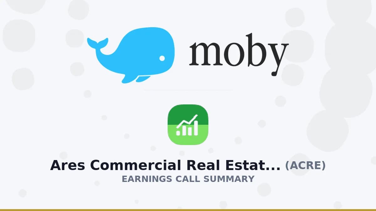 Ares Commercial Real Estate Corporation Q2 2026 ...