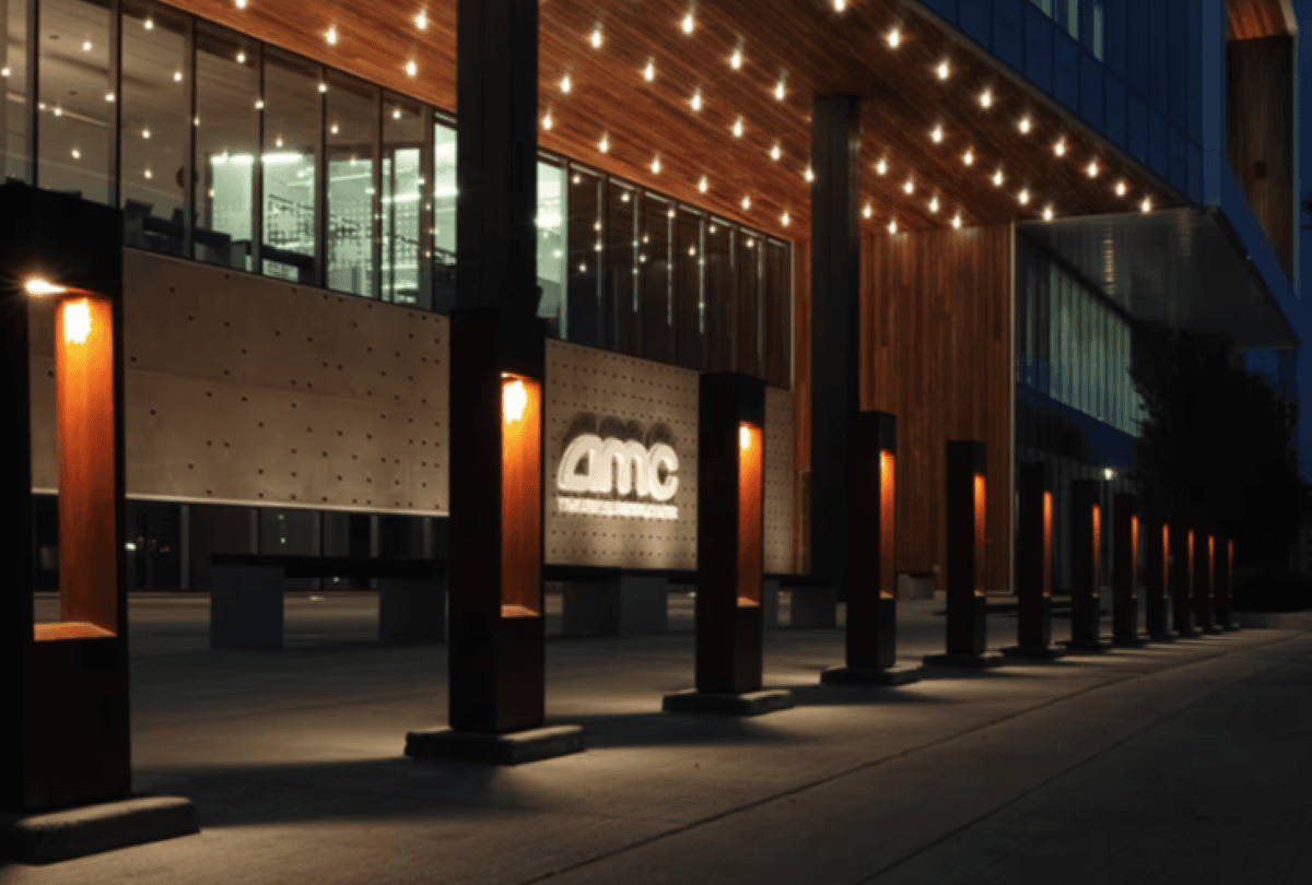 Short interest elevated; price volatile rebound amid box office/Reddit sentiment