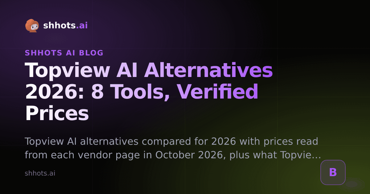Topview AI Alternatives 2026: 8 Tools, Verified Prices